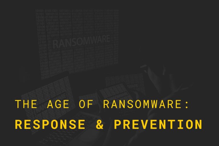 Cyber security ransomware response and prevention